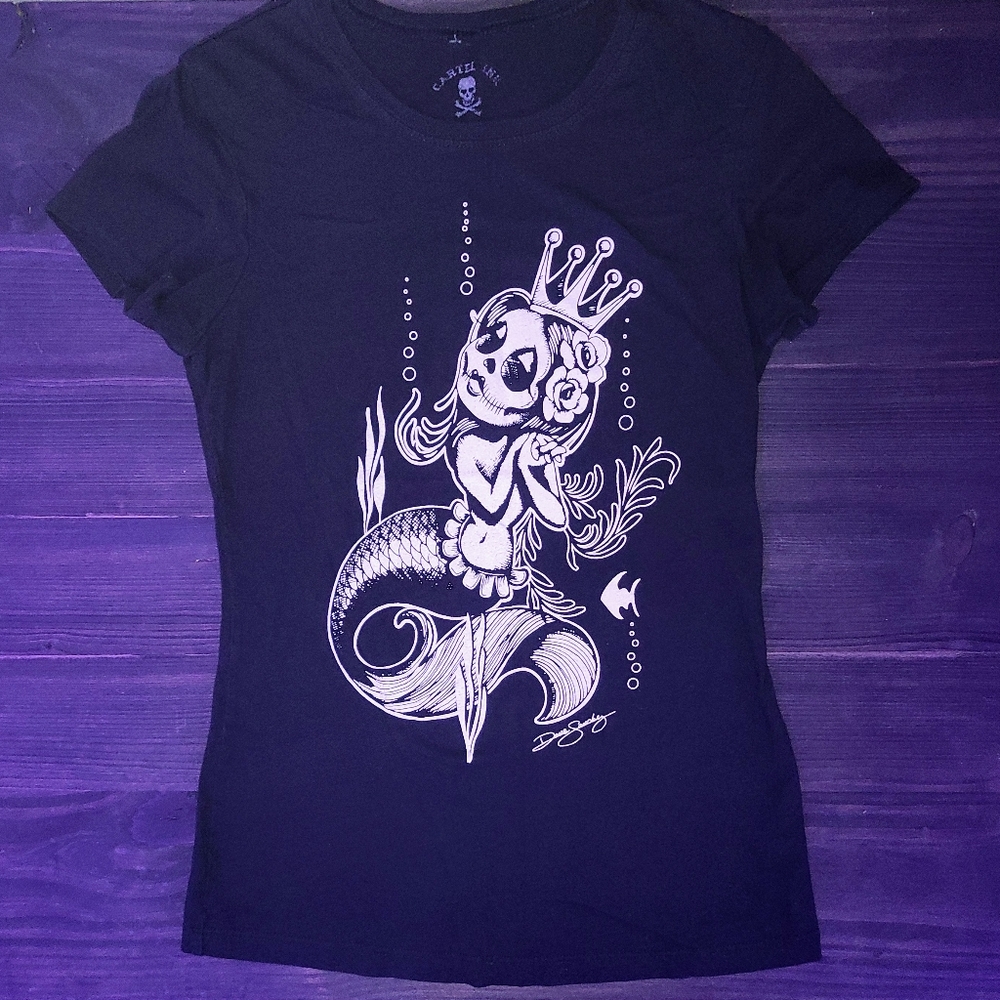 Cartel Ink Queen of The Sea T-Shirt Size S
